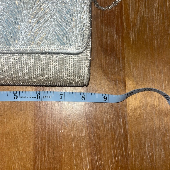Silver Beaded Evening Bag - Picture 10 of 13